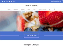 Tablet Screenshot of livingfitlifestyle.com